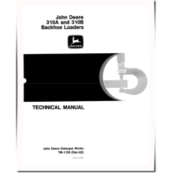 310A and 310B Backhoe Loaders Technical Manual (TM1158)