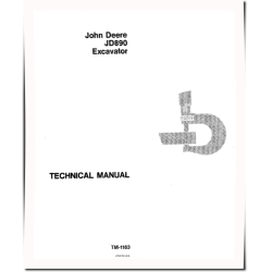JD890 Crawler Excavators Technical Manual (TM1163)