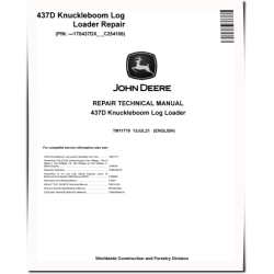 437D (SN before C254106) Knuckleboom Log Loaders Repair Manual (TM11719)