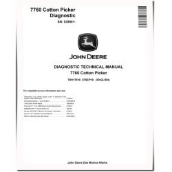 7760 (SN. from 039001) Cotton Pickers Diagnostic Manual (TM117619)