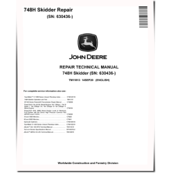 748H (SN: 630436-) Grapple Skidders Repair Manual (TM11813)