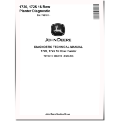 1720 16 Row and 1725 16 Row (SN. from 745101) Planters Diagnostic Manual (TM118219)