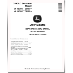 350GLC (SN. from C808001) Crawler Excavators Repair Manual (TM12179)