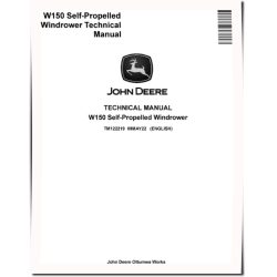 W150 Self-Propelled Windrowers Technical Manual (TM122219)