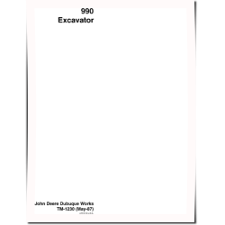 990 Crawler Excavators Technical Manual (TM1230)