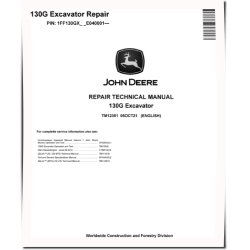 130G (SN. from E040001) Crawler Excavators Repair Manual (TM12351)