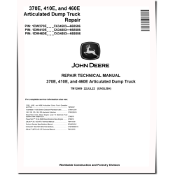 370E, 410E and 460E T2/S2 Articulated Dump Trucks (SN: C634583-668586) Repair Manual (TM12409)