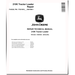 210K (SN. from E891000) Tractor Loaders Repair Manual (TM12424)