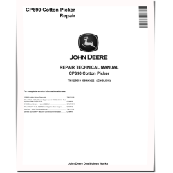CP690 Cotton Pickers Repair Manual (TM125019)