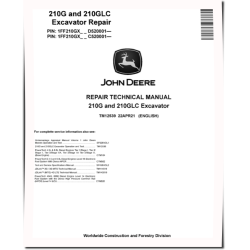 210GLC (SN. from C520001, D520001) Crawler Excavators Repair Manual (TM12539)
