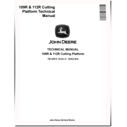 109R and 112R Cutting Platforms Technical Manual (TM125519)