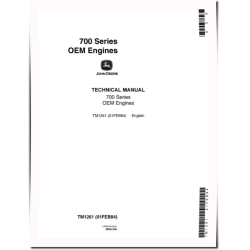 8955AF and 8955TF 700 Series OEM Diesel Engines Technical Manual (TM1261)