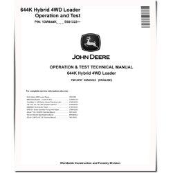 644K (SN. from E651322) Hybrid 4WD Loaders Operation and Test Manual (TM12707)