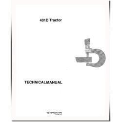 401D Tractor Loaders Technical Manual (TM1271)