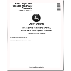 W235 Self-Propelled Windrowers Diagnostic Manual (TM130219)