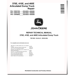 370E, 410E and 460E Articulated Dump Trucks (SN: D634583-668586) Repair Manual (TM13032)