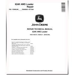 624K (SN: D658065-677548) 4WD Loaders Repair Manual (TM13118X19)