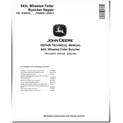 843L (SN: F666898-690814) Wheeled Feller Bunchers Operation and Test Manual (TM13127X19)