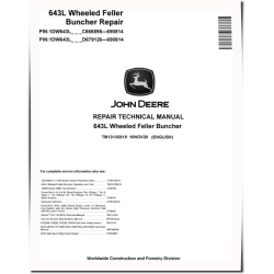 643L Wheeled Feller Bunchers Repair Manual (TM13130X19)