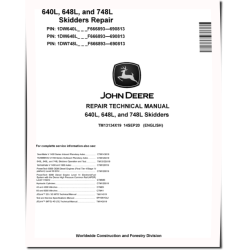 640L Skidders, 648L and 748L Grapple Skidders (SN. F666893—690813) Repair Manual (TM13134X19)