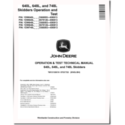 640L Skidders, 648L and 748L Grapple Skidders Operation and Test Manual (TM13135X19)