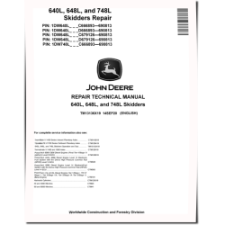 640L Skidders, 648L and 748L Grapple Skidders Repair Manual (TM13136X19)