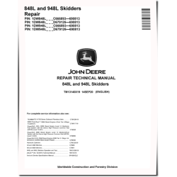 848L and 948L (SN: C666893—690813, D679126—690813) Grapple Skidders Repair Manual (TM13140X19)