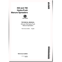 Hydra-Push 450, 455 and 780 Manure Spreaders Technical Manual (TM1318)