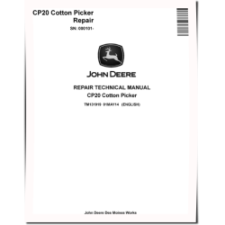 CP20 (SN. from 000101) Cotton Pickers Repair Manual (TM131919)