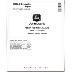 350GLC (SN. from F809192) Crawler Excavators Repair Manual (TM13207X19)