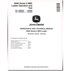 844K-II (SN. from C664096, D664096) 4WD Loaders Operation and Test Manual (TM13223X19)
