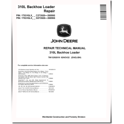 310L Backhoe Loaders (SN: C273920-390995, D273920-390995) Repair Manual (TM13292X19)