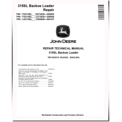 315SL Side Shift Backhoe Loaders (SN: C273920-390995, D273920-390995) Repair Manual (TM13302X19)