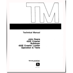 450E Crawler Dozers and 455E Crawler Loaders Operation and Test Manual (TM1330OP)