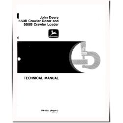 550B Crawler Dozers and 555B Crawler Loaders Technical Manual (TM1331)