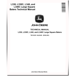 L330, L330C, L340 and L340C Large Square Balers Technical Manual (TM133219)