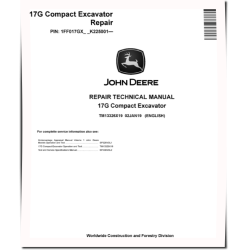 17G (SN. from K225001) Compact Excavators Repair Manual (TM13326X19)