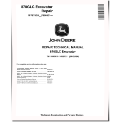 870GLC (SN. from F890001) Crawler Excavators Repair Manual (TM13343X19)