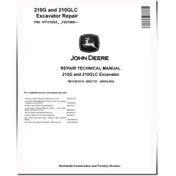 210G and 210GLC (SN. from F521988) Crawler Excavators Repair Manual (TM13351X19)