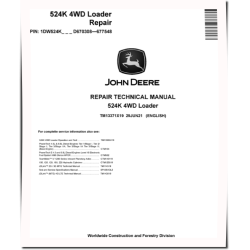 524K (SN: D670308-677548) 4WD Loaders Repair Manual (TM13371X19)