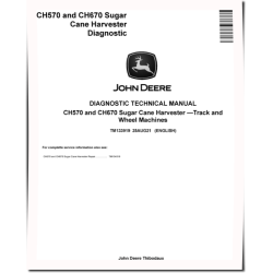 CH570 and CH670 Sugar Cane Harvesters with Final Tier 4 Engine Diagnostic Manual (TM133919)