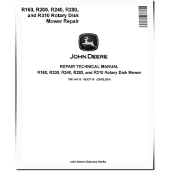 R160, R200, R240, R280 and R310 Rotary Disk Mowers Repair Manual (TM134119)