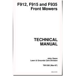 F912, F915 and F935 Front Mowers Technical Manual (TM1350)