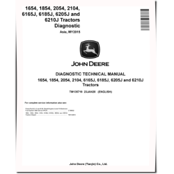 6J-1654, 6J-1854, 6J-2054, 6J-2104 China Tractors, 6165J, 6185J, 6205J, 6210J Tractors (Asia, MY15) Diagnostic Manual (TM135719)