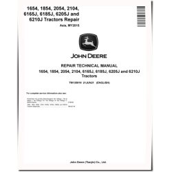 6J-1654, 6J-1854, 6J-2054, 6J-2104 China Tractors, 6165J, 6185J, 6205J, 6210J Tractors (Asia, MY15) Repair Manual (TM135819)