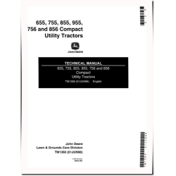 655, 755, 756, 855, 856 and 955 Compact Utility Tractors set of Service Manuals (TM1360)