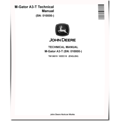 A3-T (SN: 010000-) Military Gator Utility Vehicles Technical Manual (TM136019)