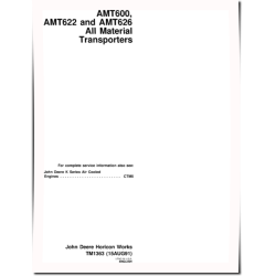 AMT600, AMT622 and AMT626 All Material Transporters Technical Manual (TM1363)