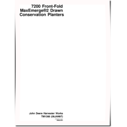MaxEmerge 2 7200 Drawn Conservation Planters Technical Manual (TM1366)
