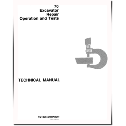 70 Compact Excavators Operation and Test Manual (TM1376)